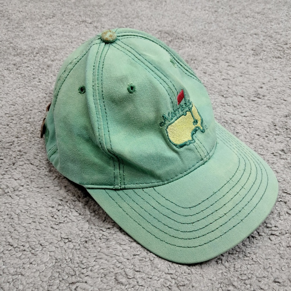 Vintage Masters Golf Hat American Needle Green Leather Strapback Augusta H51